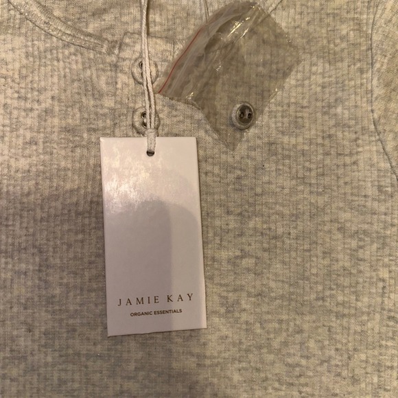 Jamie Kay Ribbed Henley Tee Organic Cotton Blend Short Sleeve Top Size 5Y - Picture 8 of 15